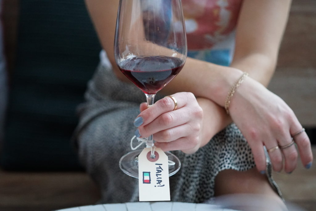 Girl Holding Wine Tasting Glass